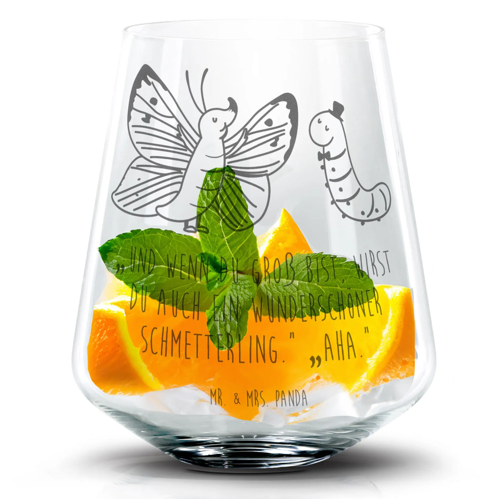 Cocktail Glas Raupe Schmetterling Cocktail Glas, Cocktailglas mit Gravur, Cocktail Glas mit Sprüchen, Cocktail Glas mit Wunschtext, Tiermotive, Gute Laune, lustige Sprüche, Tiere, Raupe, Schmetterling, Zitronenfalter, Entwicklung, Erwachsen werden, Kokon, Hut, Hütchen, Schönheit, Aufwachsen