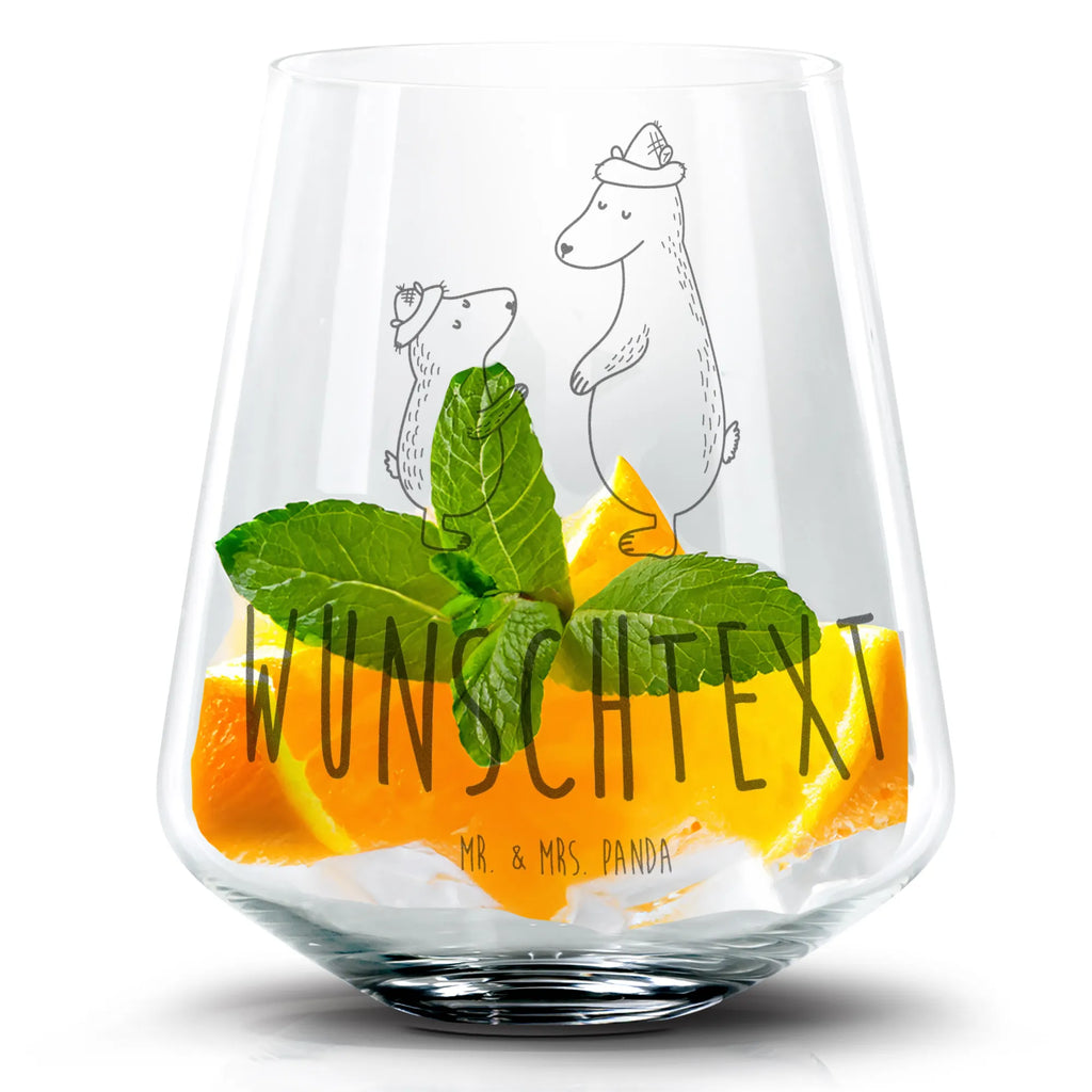 Personalisiertes Cocktail Glas Bären mit Hut Cocktail Glas, Cocktailglas mit Gravur, Cocktail Glas mit Sprüchen, Cocktail Glas mit Wunschtext, Familie, Vatertag, Muttertag, Bruder, Schwester, Mama, Papa, Oma, Opa, Bär, Bären, Vater, Papi, Paps, Dad, Daddy, Lieblingsmensch, Sohn, Söhne, Kind, Kinder, Vater-Sohn, Family, Vorbild