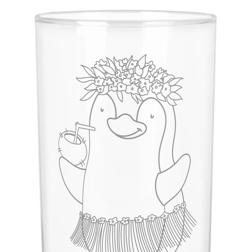 Wasserglas Pinguin Kokosnuss Wasserglas, Glas, Trinkglas, Wasserglas mit Gravur, Glas mit Gravur, Trinkglas mit Gravur, Pinguin, Aloha, Hawaii, Urlaub, Kokosnuss, Pinguine