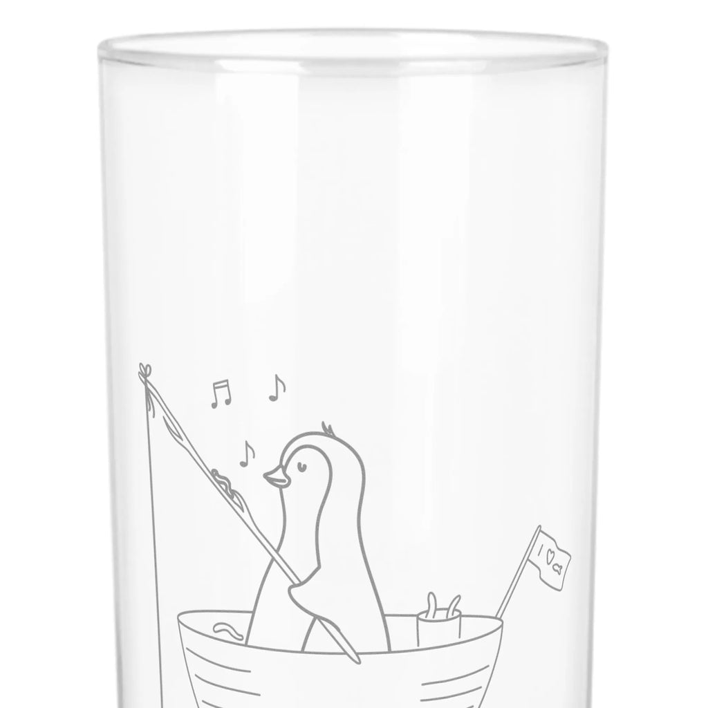 Wasserglas Pinguin Angelboot Wasserglas, Glas, Trinkglas, Wasserglas mit Gravur, Glas mit Gravur, Trinkglas mit Gravur, Pinguin, Pinguine, Angeln, Boot, Angelboot, Lebenslust, Leben, genießen, Motivation, Neustart, Neuanfang, Trennung, Scheidung, Geschenkidee Liebeskummer