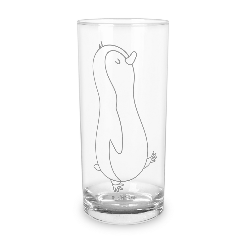 Wasserglas Pinguin marschieren Wasserglas, Glas, Trinkglas, Wasserglas mit Gravur, Glas mit Gravur, Trinkglas mit Gravur, Pinguin, Pinguine, Frühaufsteher, Langschläfer, Bruder, Schwester, Familie