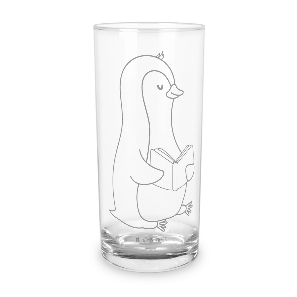 Wasserglas Pinguin Buch Wasserglas, Glas, Trinkglas, Wasserglas mit Gravur, Glas mit Gravur, Trinkglas mit Gravur, Pinguin, Pinguine, Buch, Lesen, Bücherwurm, Nichtstun, Faulenzen, Ferien, Urlaub, Freizeit