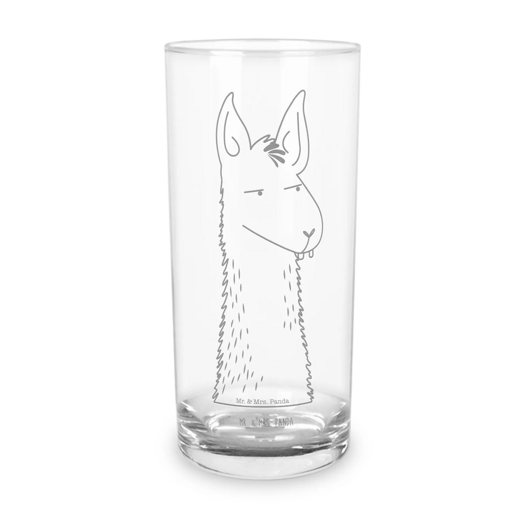 Wasserglas Lamakopf genervt Wasserglas, Glas, Trinkglas, Wasserglas mit Gravur, Glas mit Gravur, Trinkglas mit Gravur, Lama, Alpaka, Lamas, Recht haben, genervt sein, Freundin, beste Freundin, Partnerin, Büro, Büroalltag, Chef, Chefin, Azubi