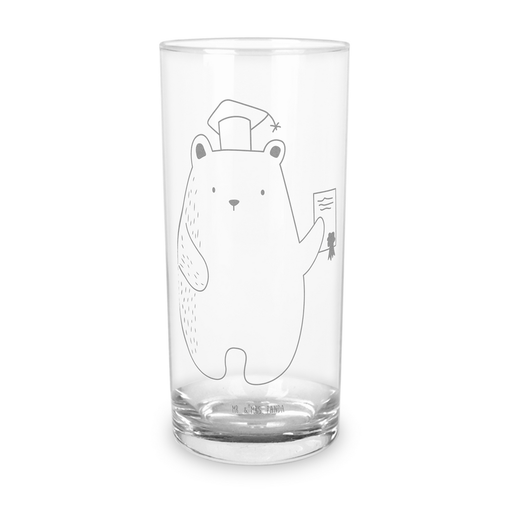 Wasserglas Prüfungsbär Wasserglas, Glas, Trinkglas, Wasserglas mit Gravur, Glas mit Gravur, Trinkglas mit Gravur, Bär, Teddy, Teddybär, Abitur, Prüfungen, Prüfung bestanden, Abschluss, Zeugnis, Abschlusszeugnis