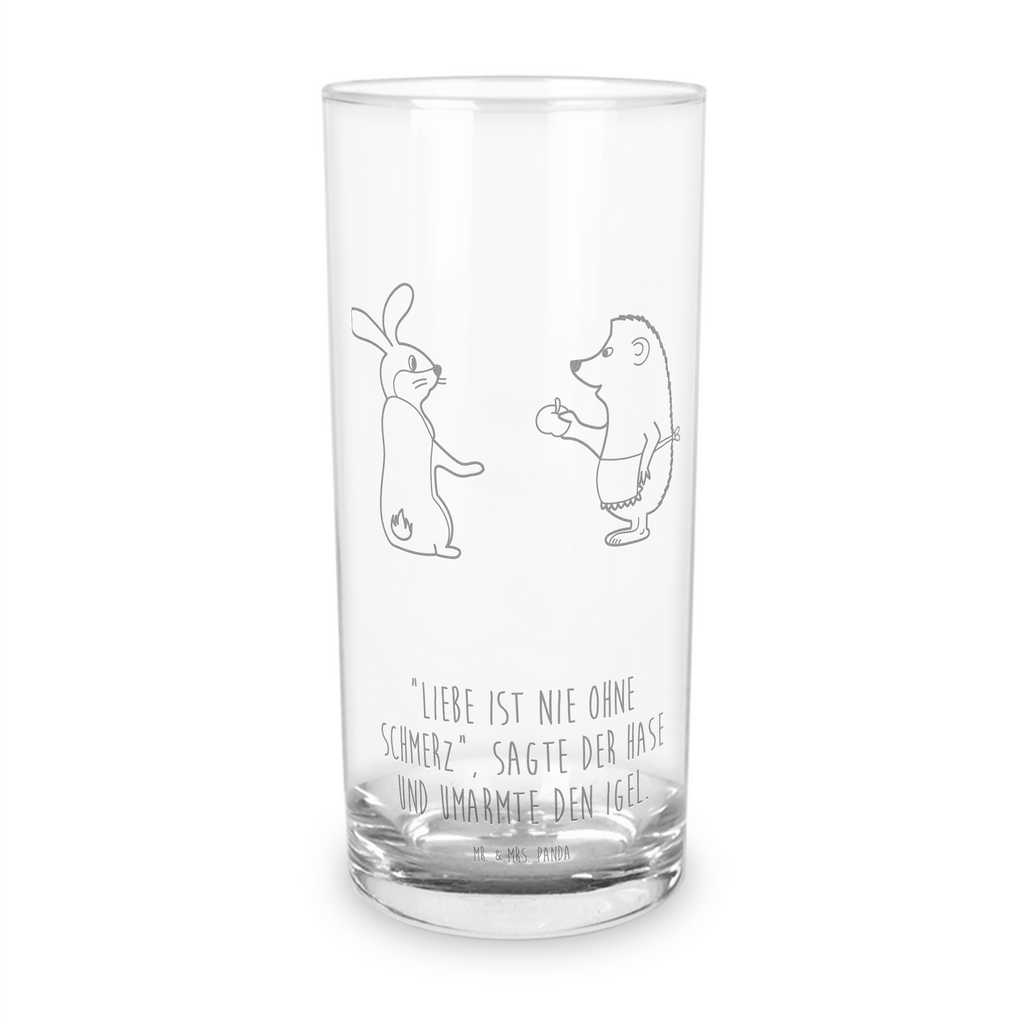 Wasserglas Liebe ist nie ohne Schmerz Wasserglas, Glas, Trinkglas, Wasserglas mit Gravur, Glas mit Gravur, Trinkglas mit Gravur, Tiermotive, Gute Laune, lustige Sprüche, Tiere, Igel und Hase, Igel, Hase, Liebe Spruch, Liebeskummer Geschenk, Herzschmerz, Trösten, Trennungsschmerz, Spruch romantisch