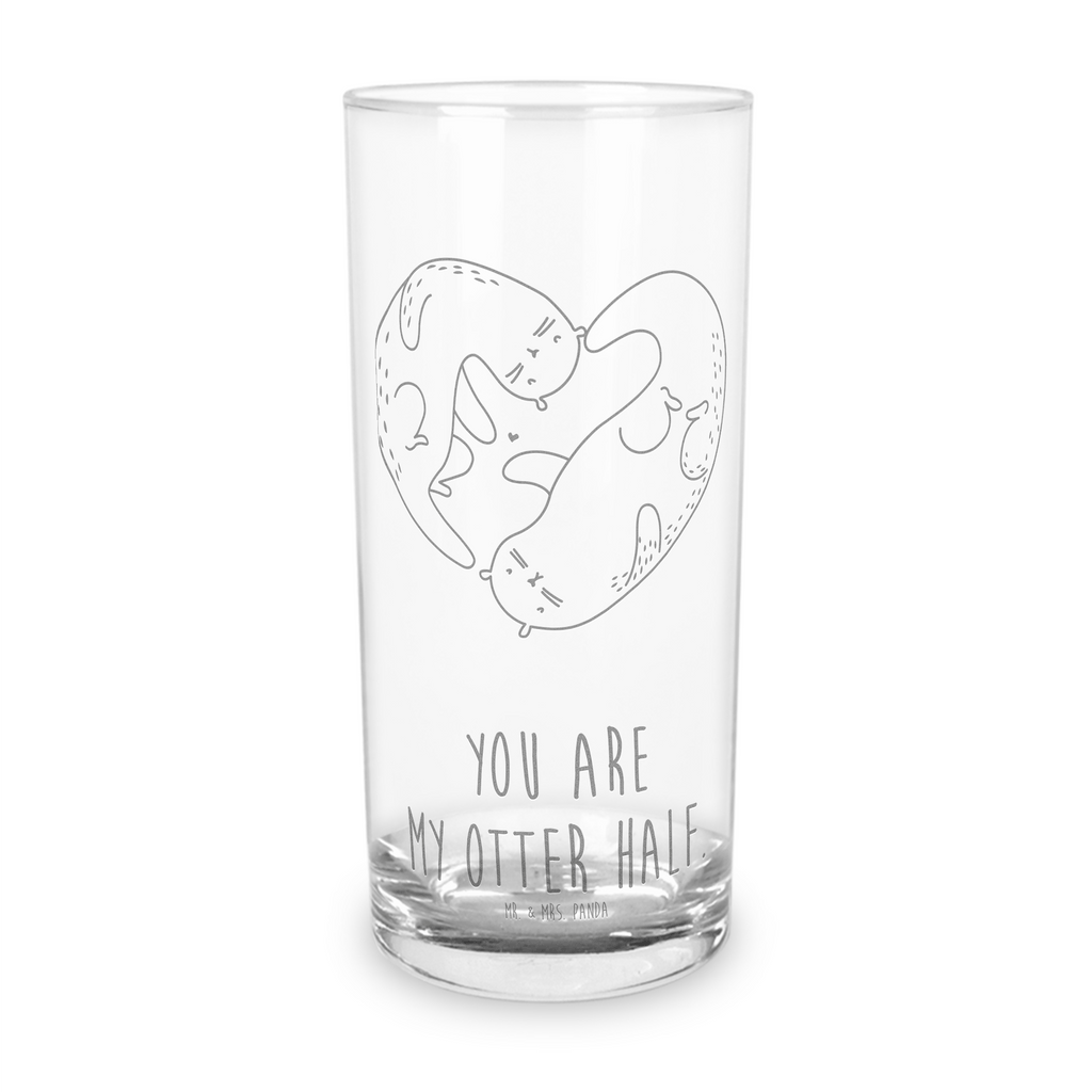 Wasserglas Otter Herz Wasserglas, Glas, Trinkglas, Wasserglas mit Gravur, Glas mit Gravur, Trinkglas mit Gravur, Otter, Fischotter, Seeotter, Liebe, Herz, Liebesbeweis, Liebesgeschenk, Bessere Hälfte, Love you, Jahrestag, Hochzeitstag, Verlobung, gemeinsames Leben