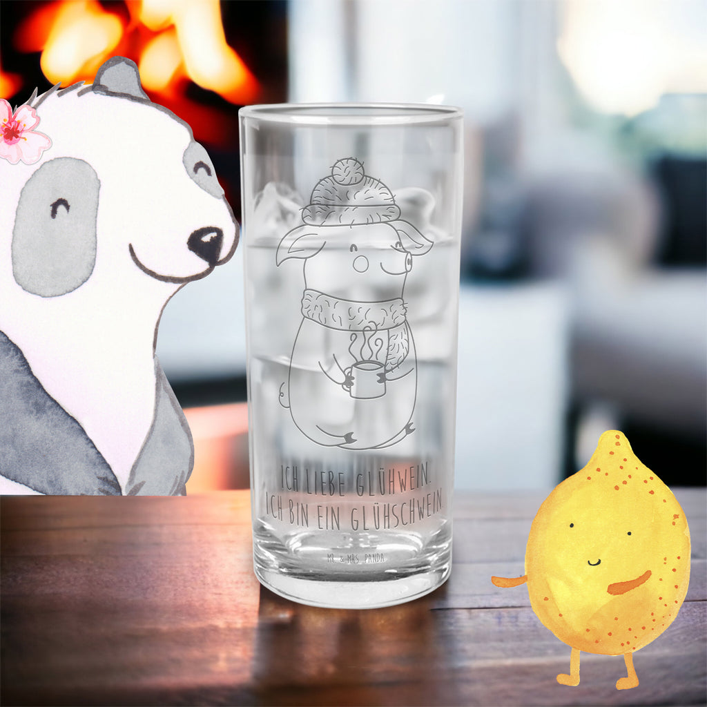 Wasserglas Glühschwein Wasserglas, Glas, Trinkglas, Wasserglas mit Gravur, Glas mit Gravur, Trinkglas mit Gravur, Winter, Weihnachten, Weihnachtsdeko, Nikolaus, Advent, Heiligabend, Wintermotiv, Glühschwein, Glühwein, Weihnachtsmarkt, Punsch