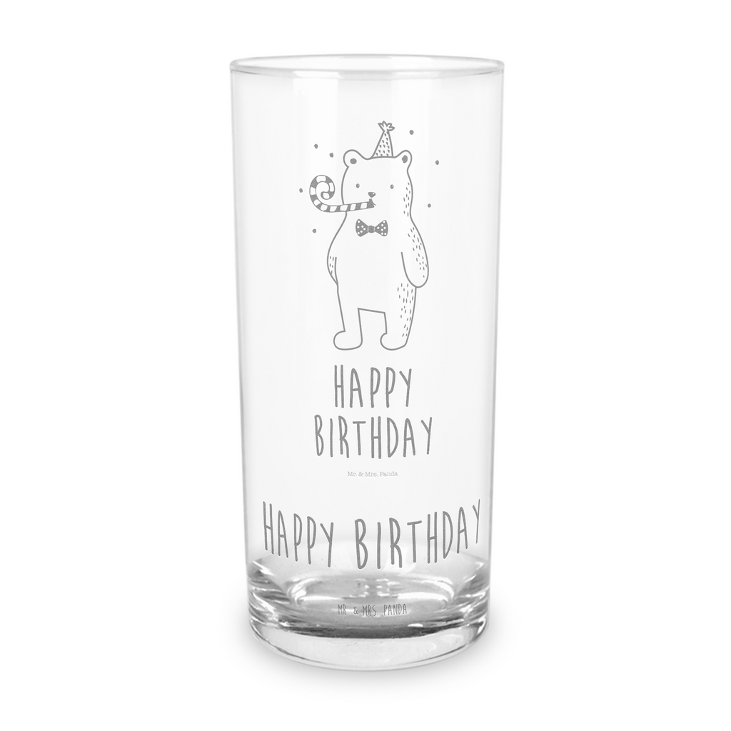 Wasserglas Birthday Bär Wasserglas, Glas, Trinkglas, Wasserglas mit Gravur, Glas mit Gravur, Trinkglas mit Gravur, Bär, Teddy, Teddybär, Happy Birthday, Alles Gute, Glückwunsch, Geburtstag
