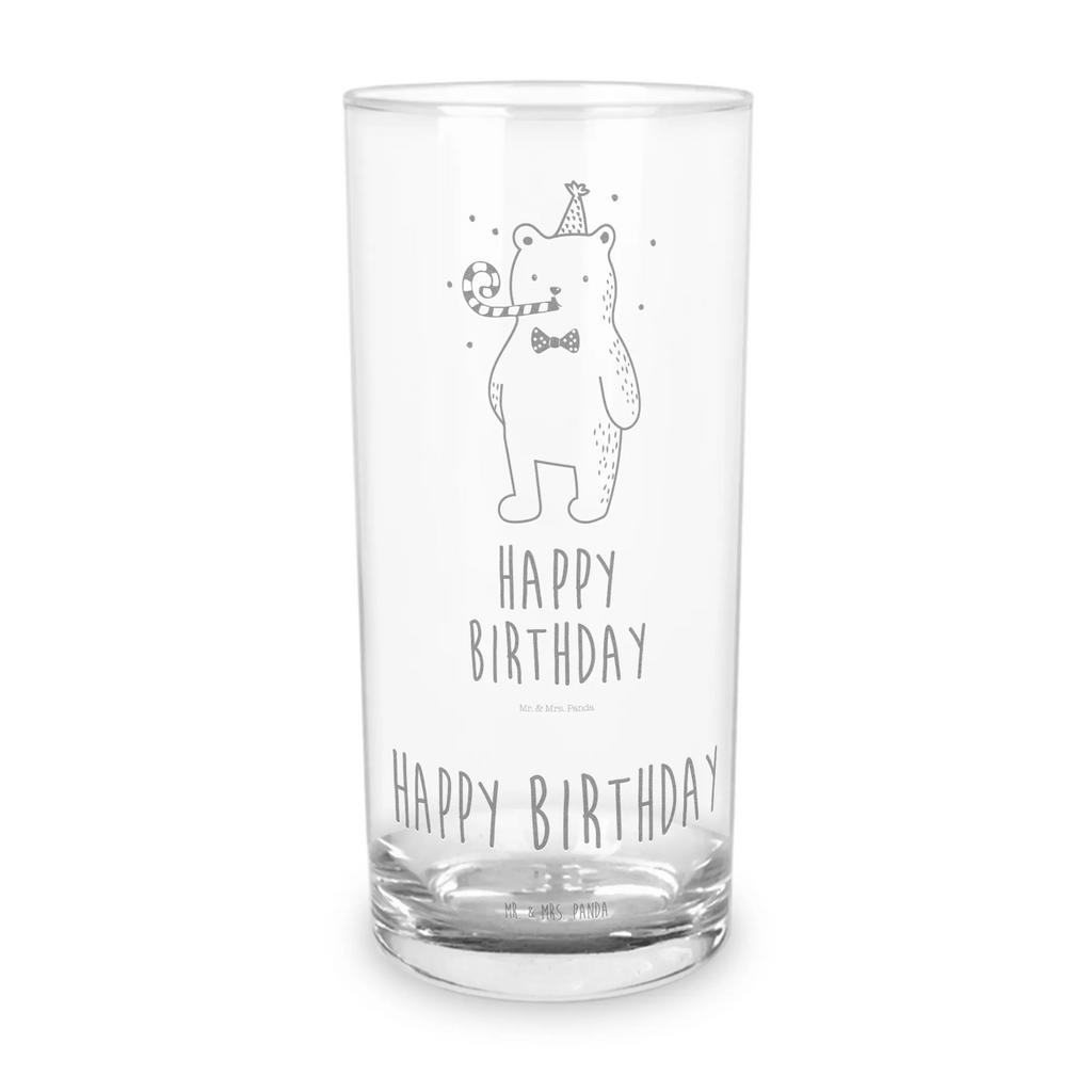 Wasserglas Birthday Bär Wasserglas, Glas, Trinkglas, Wasserglas mit Gravur, Glas mit Gravur, Trinkglas mit Gravur, Bär, Teddy, Teddybär, Happy Birthday, Alles Gute, Glückwunsch, Geburtstag