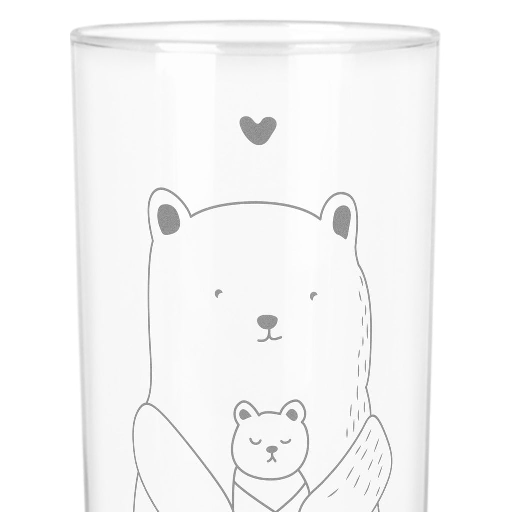 Wasserglas Bär mit Baby Wasserglas, Glas, Trinkglas, Wasserglas mit Gravur, Glas mit Gravur, Trinkglas mit Gravur, Bär, Teddy, Teddybär, Eltern, Mutter, Baby, Taufe, Geburt, Nichte, Neffe, Enkel, Enkelin, Täufling, Geburtstag, Glückwunsch