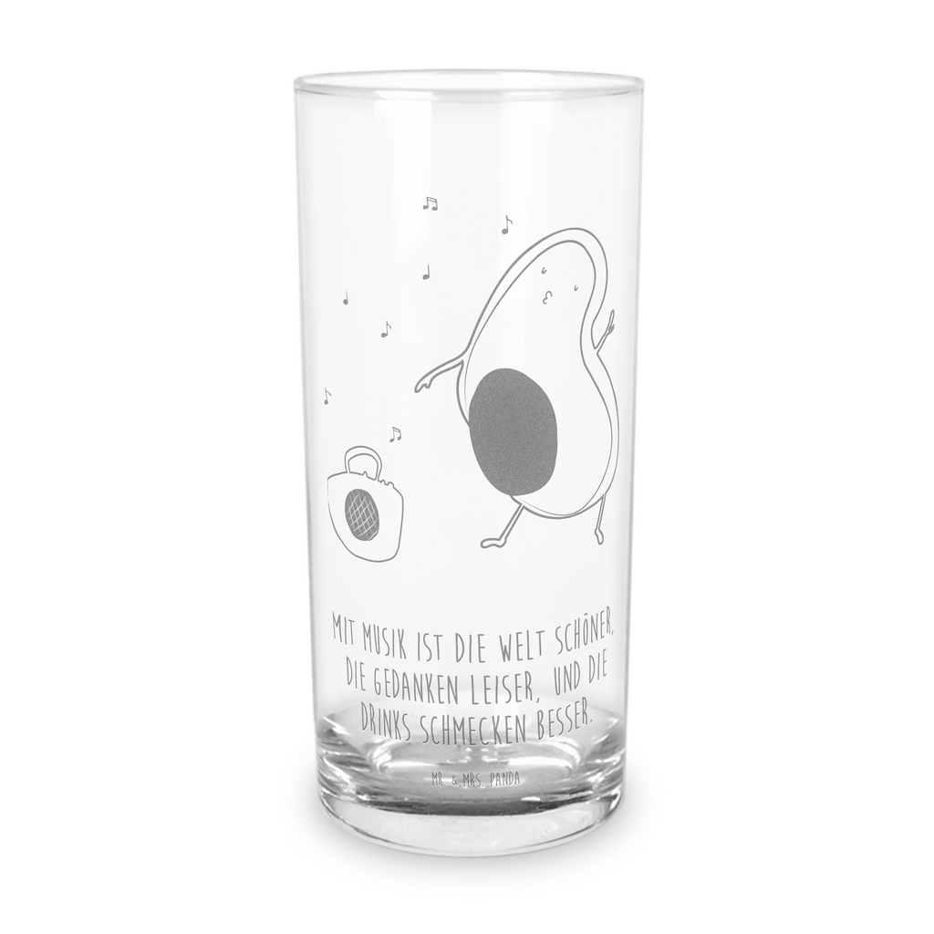 Wasserglas Avocado tanzt Wasserglas, Glas, Trinkglas, Wasserglas mit Gravur, Glas mit Gravur, Trinkglas mit Gravur, Avocado, Veggie, Vegan, Gesund