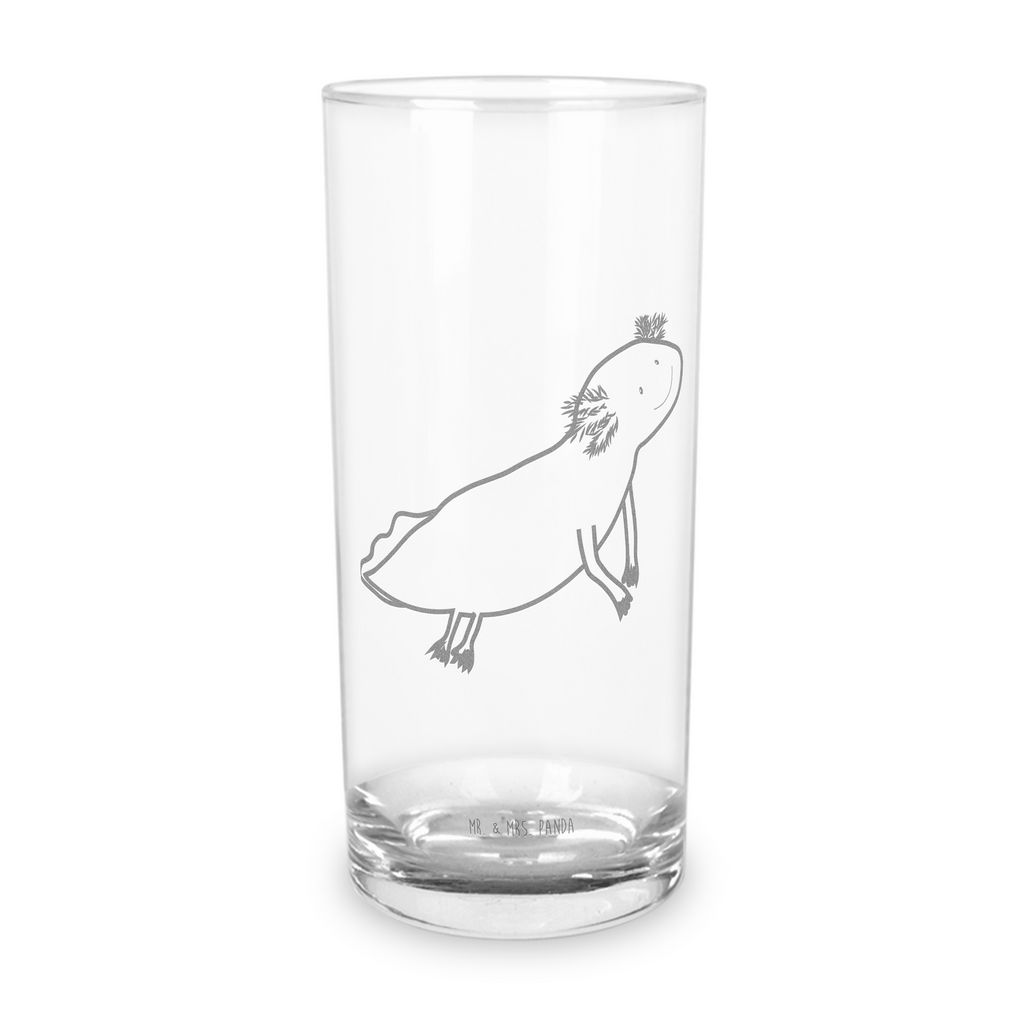 Wasserglas Axolotl schwimmt Wasserglas, Glas, Trinkglas, Wasserglas mit Gravur, Glas mit Gravur, Trinkglas mit Gravur, Axolotl, Molch, Axolot, Schwanzlurch, Lurch, Lurche, Problem, Probleme, Lösungen, Motivation