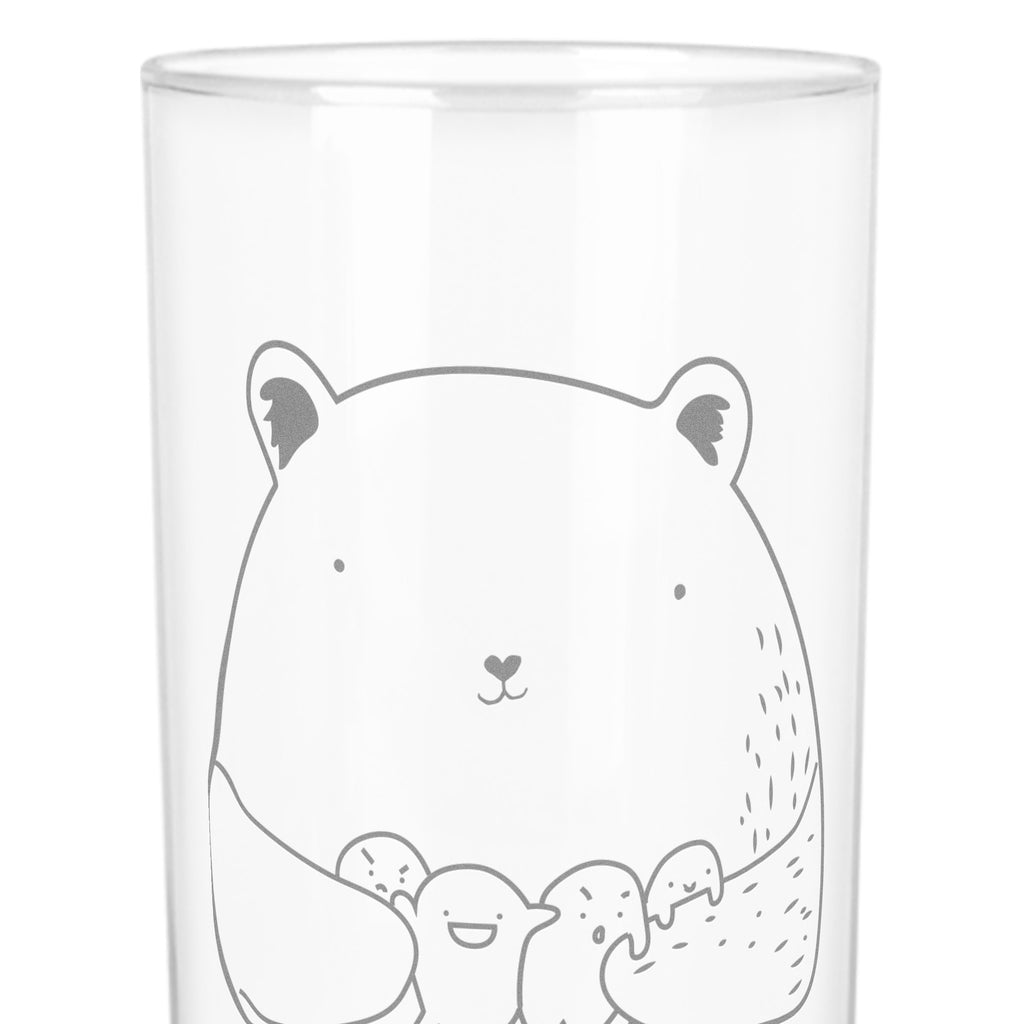 Wasserglas Bär Gefühl Wasserglas, Glas, Trinkglas, Wasserglas mit Gravur, Glas mit Gravur, Trinkglas mit Gravur, Bär, Teddy, Teddybär, Wahnsinn, Verrückt, Durchgedreht