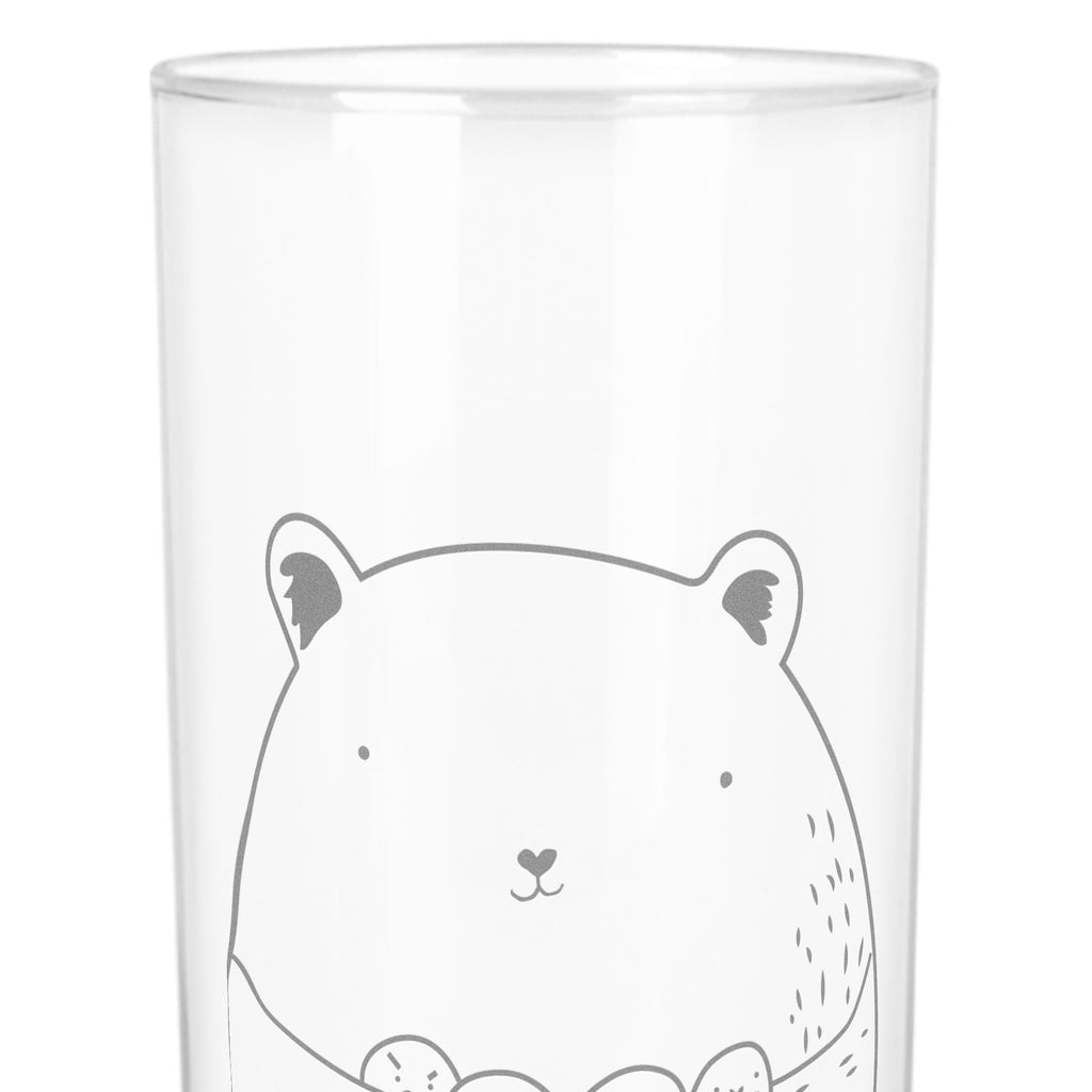 Wasserglas Bär Gefühl Wasserglas, Glas, Trinkglas, Wasserglas mit Gravur, Glas mit Gravur, Trinkglas mit Gravur, Bär, Teddy, Teddybär, Wahnsinn, Verrückt, Durchgedreht