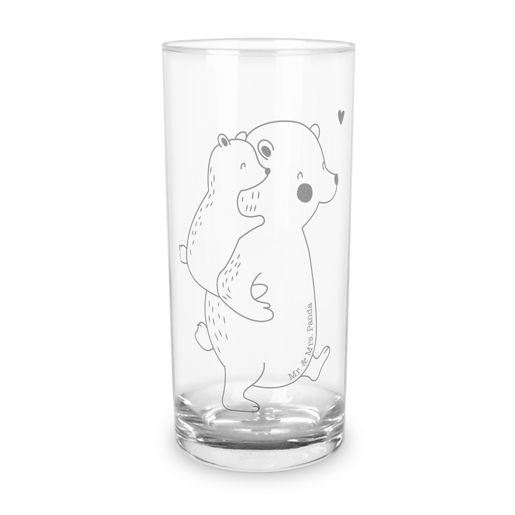 Wasserglas Papa Bär Wasserglas, Glas, Trinkglas, Wasserglas mit Gravur, Glas mit Gravur, Trinkglas mit Gravur, Familie, Vatertag, Muttertag, Bruder, Schwester, Mama, Papa, Oma, Opa, Geschenk, Vater, Papi, Vati, Onkel, Geburtstag