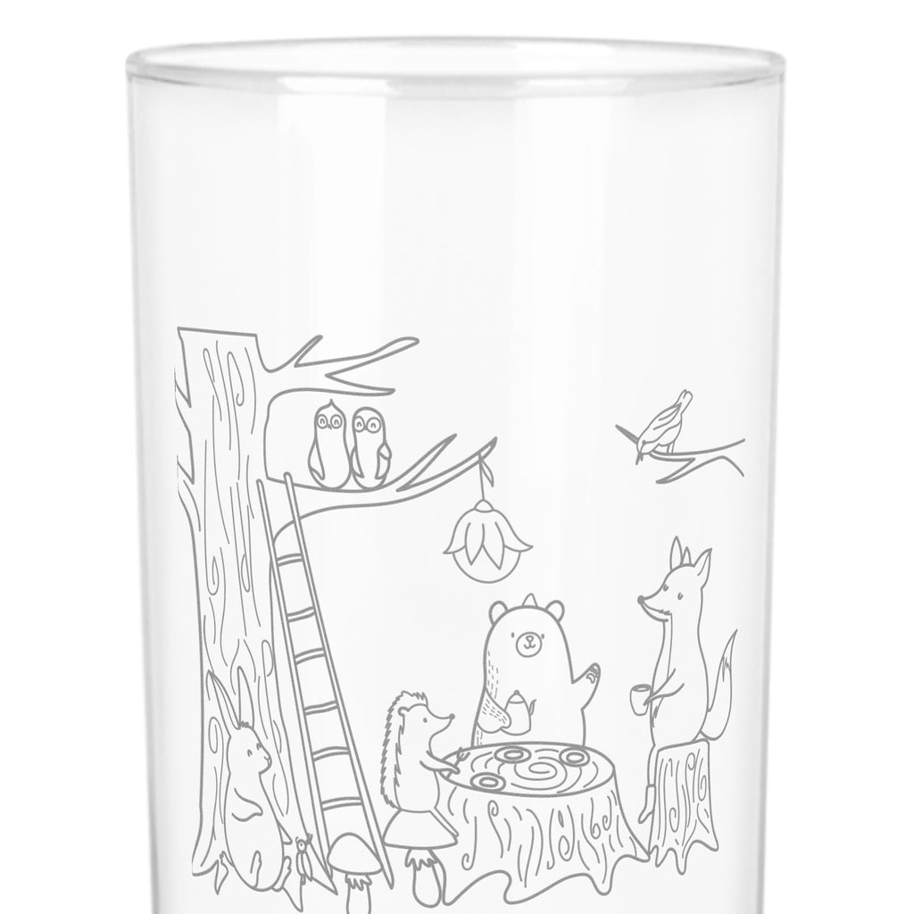 Wasserglas Waldtiere Picknick Wasserglas, Glas, Trinkglas, Wasserglas mit Gravur, Glas mit Gravur, Trinkglas mit Gravur, Tiermotive, Gute Laune, lustige Sprüche, Tiere, Waldtiere, Picknick, Wald, Fuchs, Hase, Igel, Maus, Eichhörnchen