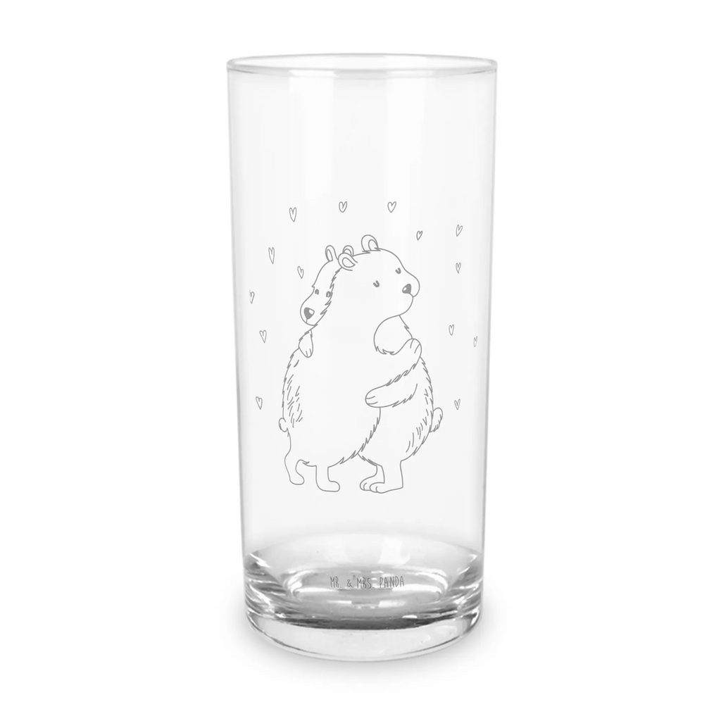 Wasserglas Eisbär Umarmen Wasserglas, Glas, Trinkglas, Wasserglas mit Gravur, Glas mit Gravur, Trinkglas mit Gravur, Tiermotive, Gute Laune, lustige Sprüche, Tiere