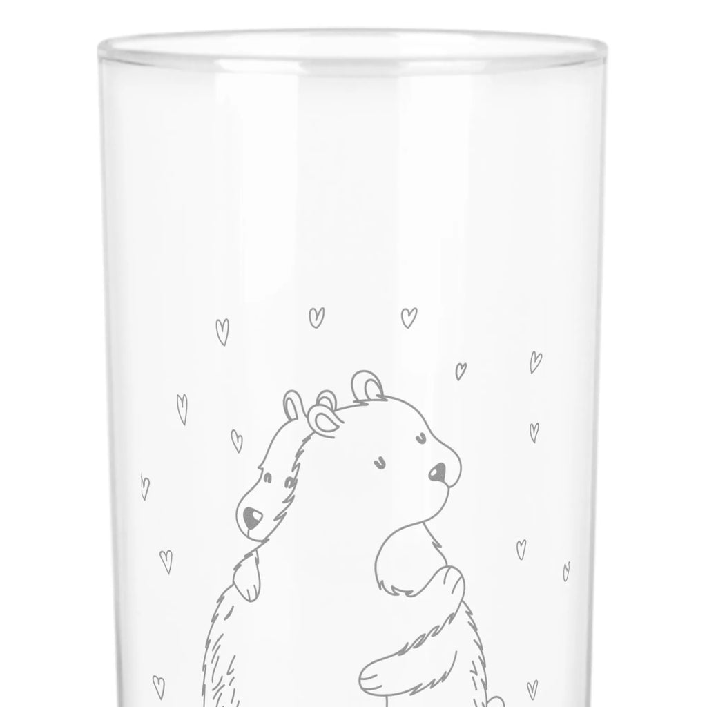 Wasserglas Eisbär Umarmen Wasserglas, Glas, Trinkglas, Wasserglas mit Gravur, Glas mit Gravur, Trinkglas mit Gravur, Tiermotive, Gute Laune, lustige Sprüche, Tiere