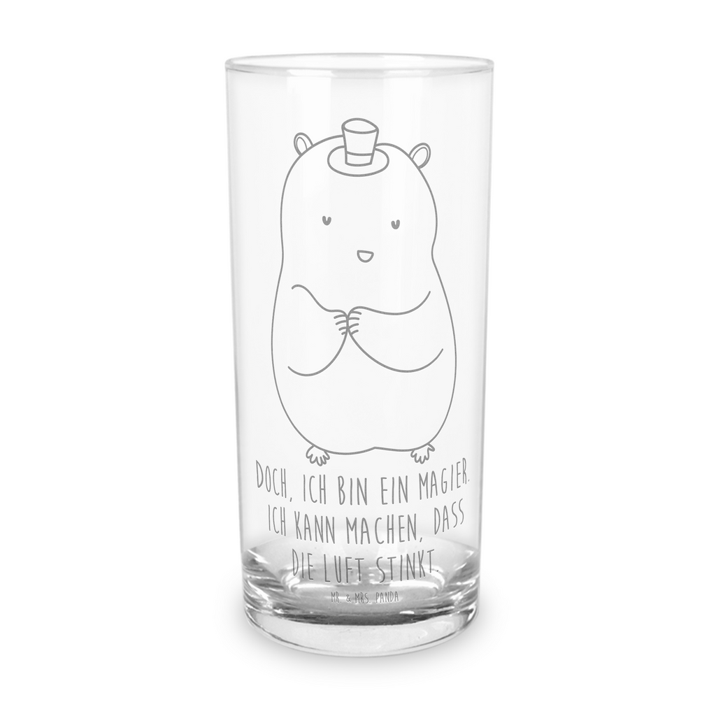 Wasserglas Hamster mit Hut Wasserglas, Glas, Trinkglas, Wasserglas mit Gravur, Glas mit Gravur, Trinkglas mit Gravur, Tiermotive, Gute Laune, lustige Sprüche, Tiere, Hamster, Hut, Magier, Zylinder, Zwerghamster, Zauberer