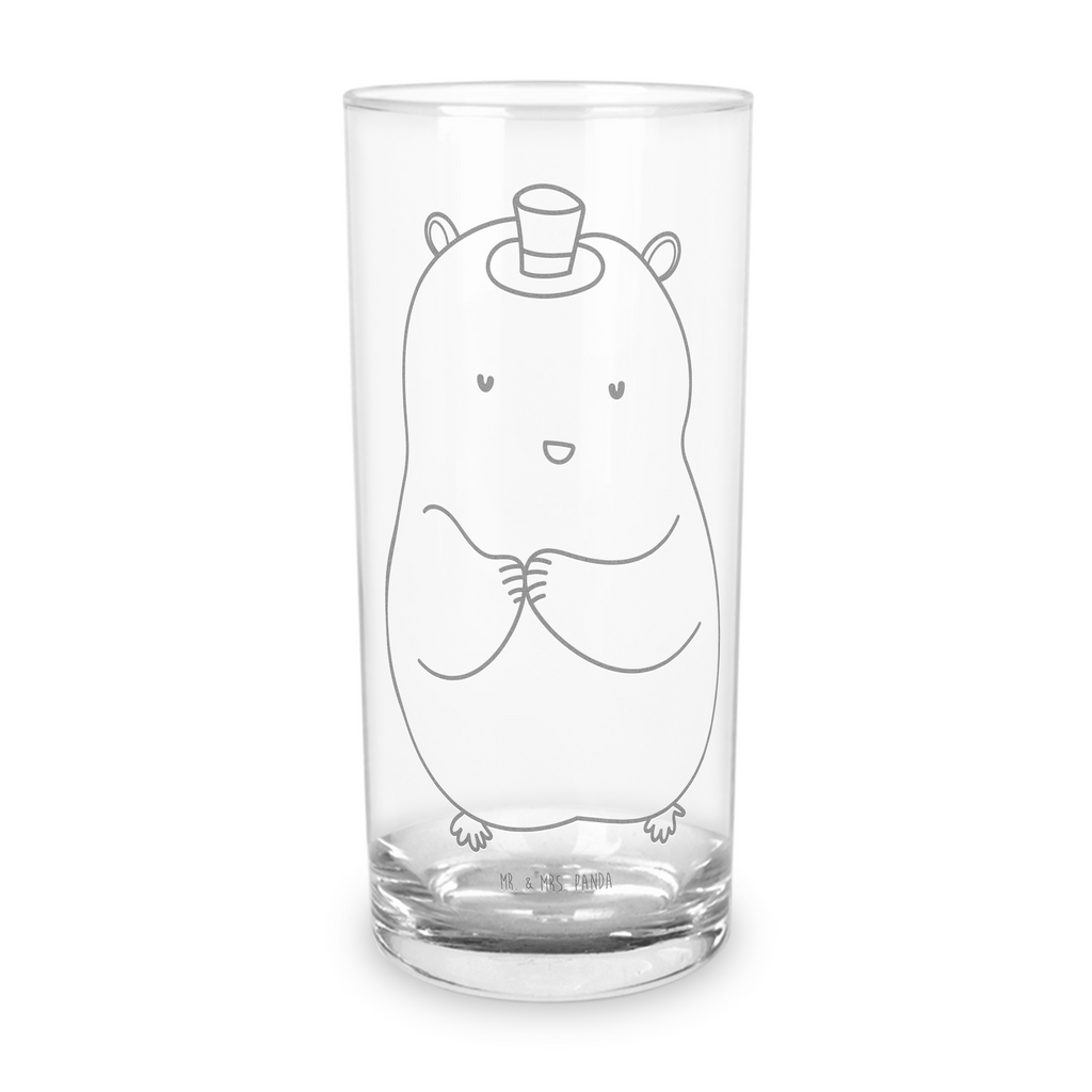 Wasserglas Hamster mit Hut Wasserglas, Glas, Trinkglas, Wasserglas mit Gravur, Glas mit Gravur, Trinkglas mit Gravur, Tiermotive, Gute Laune, lustige Sprüche, Tiere, Hamster, Hut, Magier, Zylinder, Zwerghamster, Zauberer