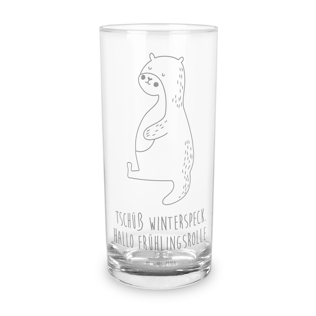 Wasserglas Otter Bauch Wasserglas, Glas, Trinkglas, Wasserglas mit Gravur, Glas mit Gravur, Trinkglas mit Gravur, Otter, Fischotter, Seeotter, Otter Seeotter See Otter