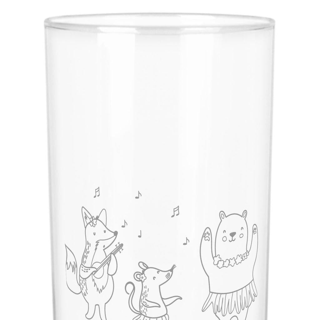 Wasserglas Waldtiere Aloha Wasserglas, Glas, Trinkglas, Wasserglas mit Gravur, Glas mit Gravur, Trinkglas mit Gravur, Tiermotive, Gute Laune, lustige Sprüche, Tiere, Wald, Waldtiere, Musik, Aloha, Bär, Hase, Igel, Tanzen, Leben, Lachen