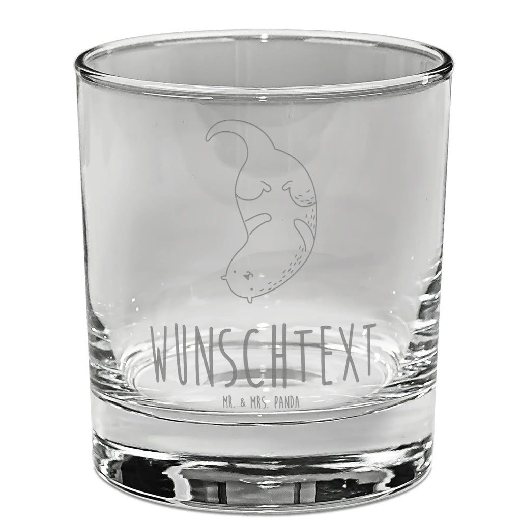 Personalisiertes Gin Glas Otter kopfüber Personalisiertes Ginglas, Personalisiertes Gin Glas, Personalisiertes Gin Glas mit Gravur, Personalisiertes Gin Glas mit Spruch, Personalisiertes Gin Glas mit Sprüchen, Ginglas mit Wunschtext, Otter, Fischotter, Seeotter, Otter Seeotter See Otter