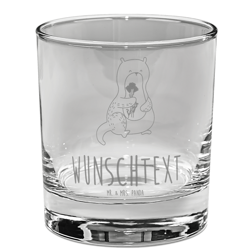 Personalisiertes Gin Glas Otter Blumenstrauß Personalisiertes Ginglas, Personalisiertes Gin Glas, Personalisiertes Gin Glas mit Gravur, Personalisiertes Gin Glas mit Spruch, Personalisiertes Gin Glas mit Sprüchen, Ginglas mit Wunschtext, Otter, Fischotter, Seeotter, Otter Seeotter See Otter