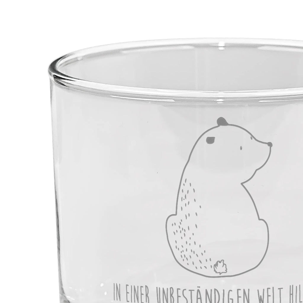 Ginglas Bär Schulterblick Ginglas, Gin Glas, Gin Glas mit Gravur, Ginglas mit Spruch, Gin Glas mit Sprüchen, Bär, Teddy, Teddybär, Selbstachtung, Weltansicht, Motivation, Bären, Bärenliebe, Weisheit