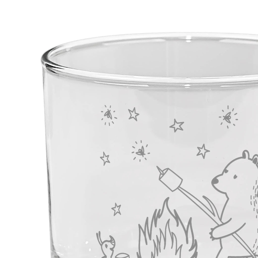 Ginglas Bär & Marienkäfer Lagerfeuer Ginglas, Gin Glas, Gin Glas mit Gravur, Ginglas mit Spruch, Gin Glas mit Sprüchen, Bär, Teddy, Teddybär, Lagerfeuer