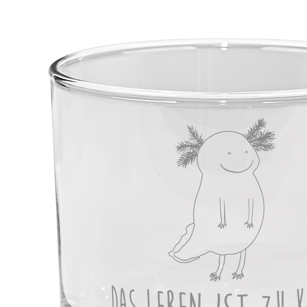 Ginglas Axolotl glücklich Ginglas, Gin Glas, Gin Glas mit Gravur, Ginglas mit Spruch, Gin Glas mit Sprüchen, Axolotl, Molch, Axolot, Schwanzlurch, Lurch, Lurche, Motivation, gute Laune