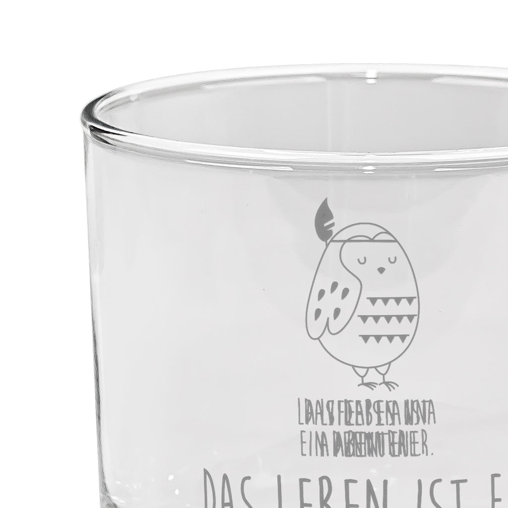 Ginglas Eule Federschmuck Ginglas, Gin Glas, Gin Glas mit Gravur, Ginglas mit Spruch, Gin Glas mit Sprüchen, Eule, Eule Deko, Owl, Das Leben ist ein Abenteuer, Reisespruch, Federschmuck, Dekoration