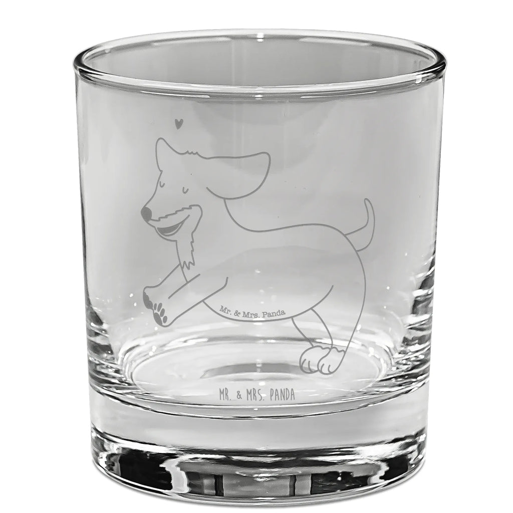 Ginglas Hund Dackel fröhlich Ginglas, Gin Glas, Gin Glas mit Gravur, Ginglas mit Spruch, Gin Glas mit Sprüchen, Hund, Hundemotiv, Haustier, Hunderasse, Tierliebhaber, Hundebesitzer, Sprüche, Hunde, Dackel, Dachshund, happy dog