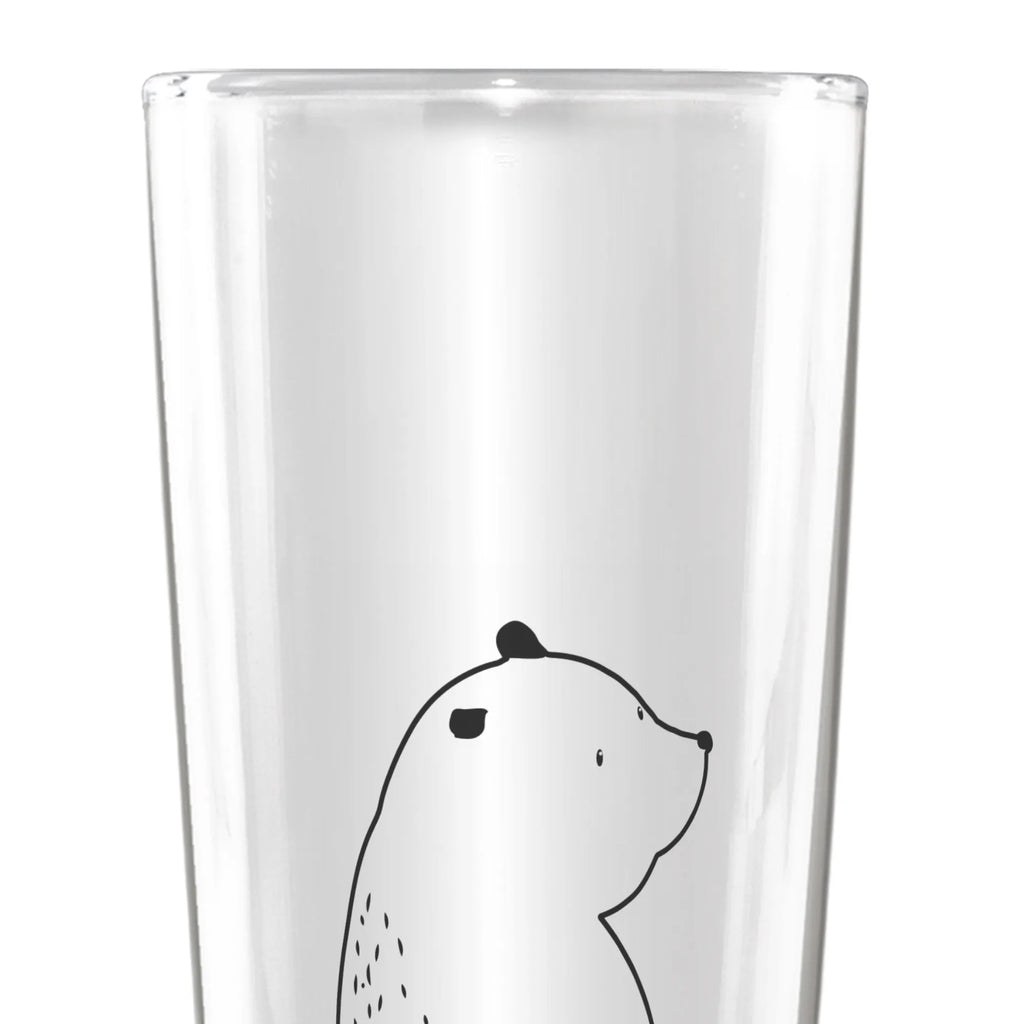 Weizenglas Bär Schulterblick Weizenglas, Weizen Glas, Vatertag, Weizenbier Glas, Weizenbierglas, Bär, Teddy, Teddybär, Selbstachtung, Weltansicht, Motivation, Bären, Bärenliebe, Weisheit