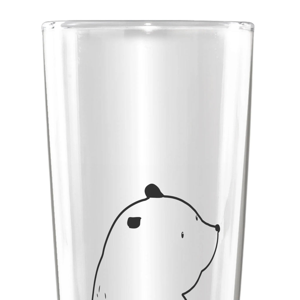 Weizenglas Bär Schulterblick Weizenglas, Weizen Glas, Vatertag, Weizenbier Glas, Weizenbierglas, Bär, Teddy, Teddybär, Selbstachtung, Weltansicht, Motivation, Bären, Bärenliebe, Weisheit