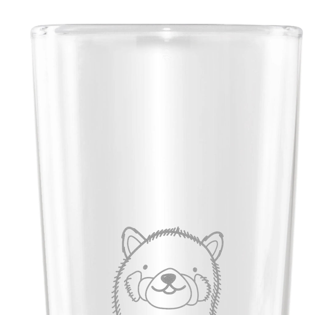 Weizenglas Roter Panda Weizenglas, Weizen Glas, Vatertag, Weizenbier Glas, Weizenbierglas, Tiermotive, Gute Laune, lustige Sprüche, Tiere, Panda, Liebe, Rot, Herz, Liebling, Lieblingsmensch