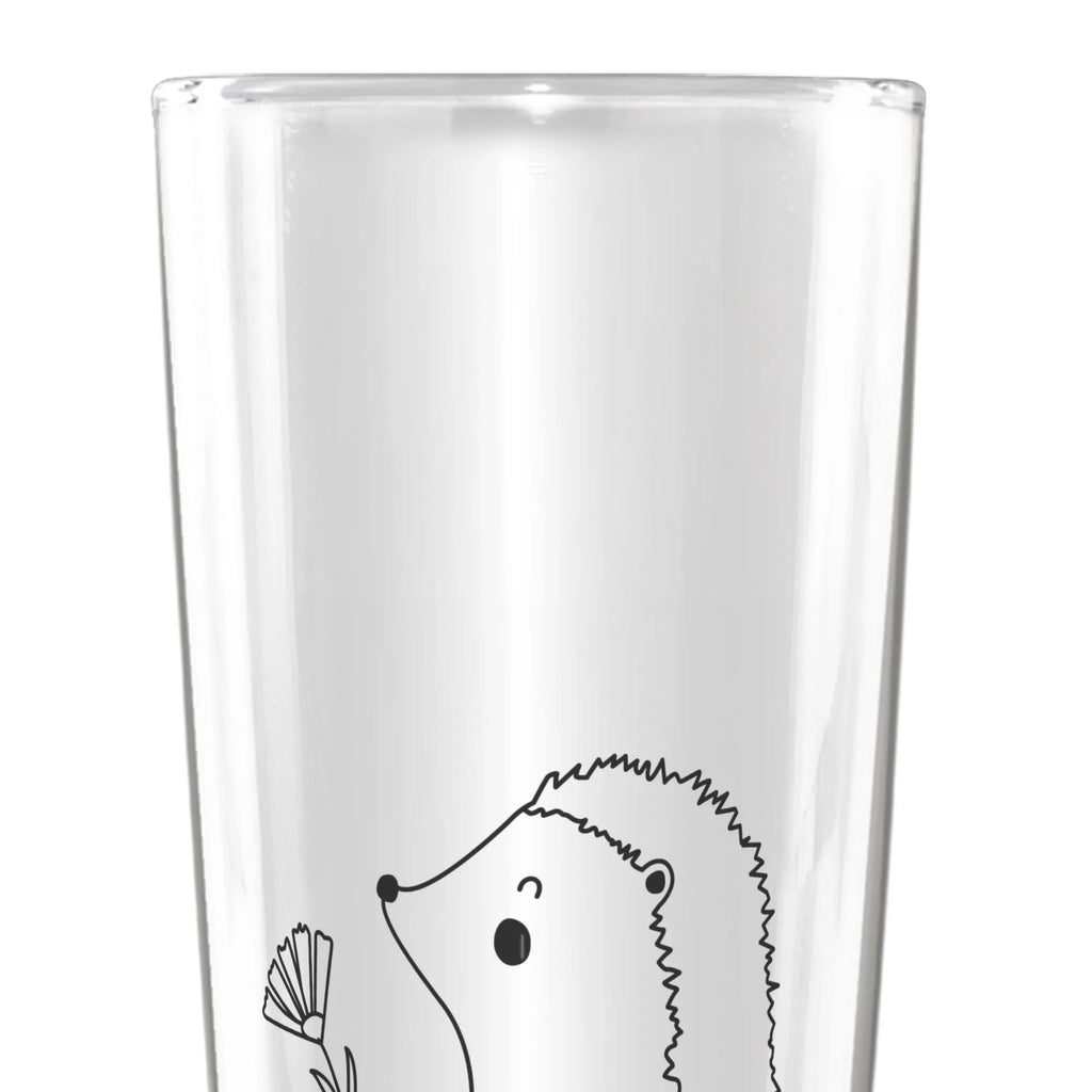 Weizenglas Igel Blumen Weizenglas, Weizen Glas, Vatertag, Weizenbier Glas, Weizenbierglas, Tiermotive, Gute Laune, lustige Sprüche, Tiere, Igel, Gute Besserung, Genesungswünsche, Krankheit, Krankenhaus, krank, Besuch