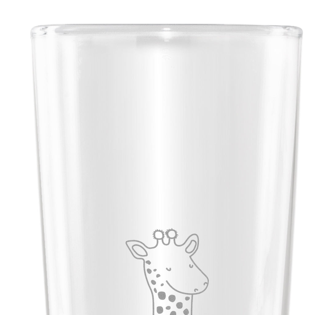 Weizenglas Giraffe Zufrieden Weizenglas, Weizen Glas, Vatertag, Weizenbier Glas, Weizenbierglas, Afrika, Wildtiere, Giraffe, Zufrieden, Glück, Abenteuer