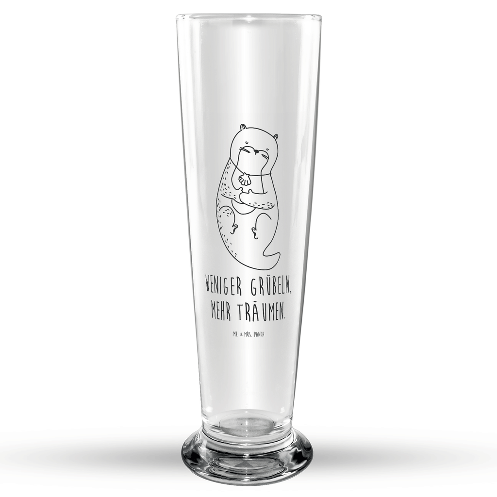 Weizenglas Otter Muschel Weizenglas, Weizen Glas, Vatertag, Weizenbier Glas, Weizenbierglas, Otter, Fischotter, Seeotter, Otterliebe, grübeln, träumen, Motivation, Tagträumen, Büro