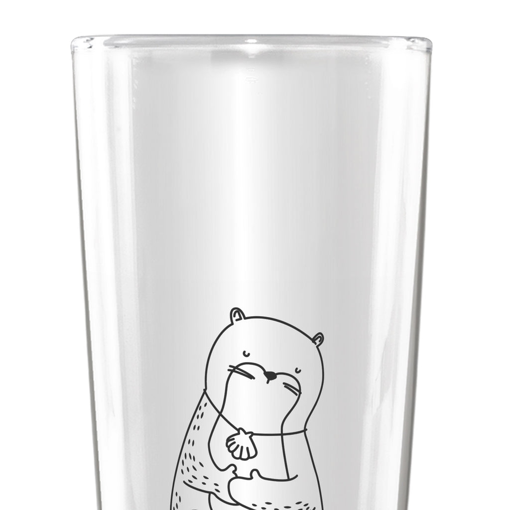 Weizenglas Otter Muschel Weizenglas, Weizen Glas, Vatertag, Weizenbier Glas, Weizenbierglas, Otter, Fischotter, Seeotter, Otterliebe, grübeln, träumen, Motivation, Tagträumen, Büro