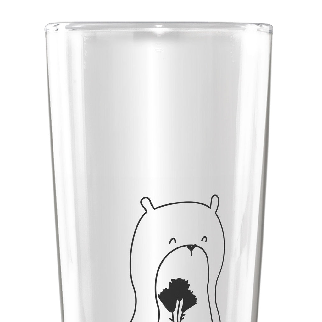 Weizenglas Otter Blumenstrauß Weizenglas, Weizen Glas, Vatertag, Weizenbier Glas, Weizenbierglas, Otter, Fischotter, Seeotter, Otter Seeotter See Otter