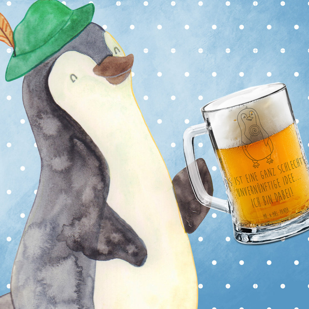 Gravur Bierkrug Pinguin Lolli Bierkrug, Bier Krug, Bierkrug Glas, Vatertag, Pinguin, Pinguine, Lolli, Süßigkeiten, Blödsinn, Spruch, Rebell, Gauner, Ganove, Rabauke