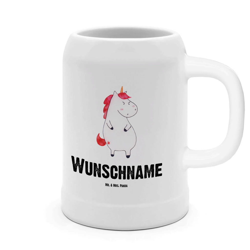 Personalisierter Bierkrug Einhorn Wut Bierkrug mit Namen, Bierkrug personalisieren, Bierglas mit Namen, Personalisierung, Bedrucken, Einhorn, Einhörner, Einhorn Deko, Pegasus, Unicorn, Realität, Ansage, lustlos, nein, Büro, Arbeit, wütend, dumme Fragen, lustig, Spaß, Geschenk