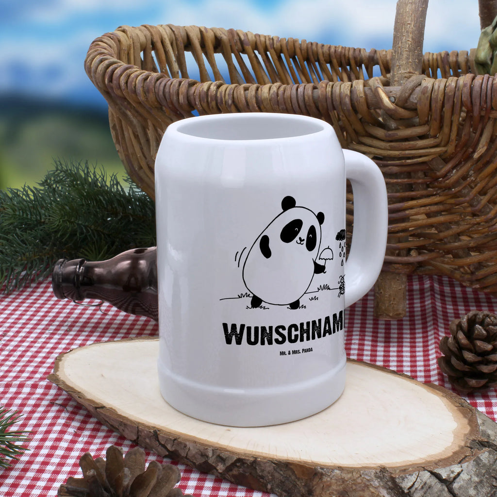 Personalisierter Bierkrug Panda Zusammenhalt Bierkrug mit Namen, Bierkrug personalisieren, Bierglas mit Namen, Personalisierung, Bedrucken