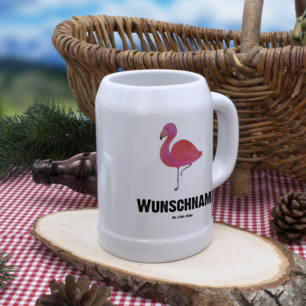 Personalisierter Bierkrug Flamingo Classic Bierkrug mit Namen, Bierkrug personalisieren, Bierglas mit Namen, Personalisierung, Bedrucken, Flamingo, Einzigartig, Selbstliebe, Stolz, ich, für mich, Spruch, Freundin, Freundinnen, Außenseiter, Sohn, Tochter, Geschwister