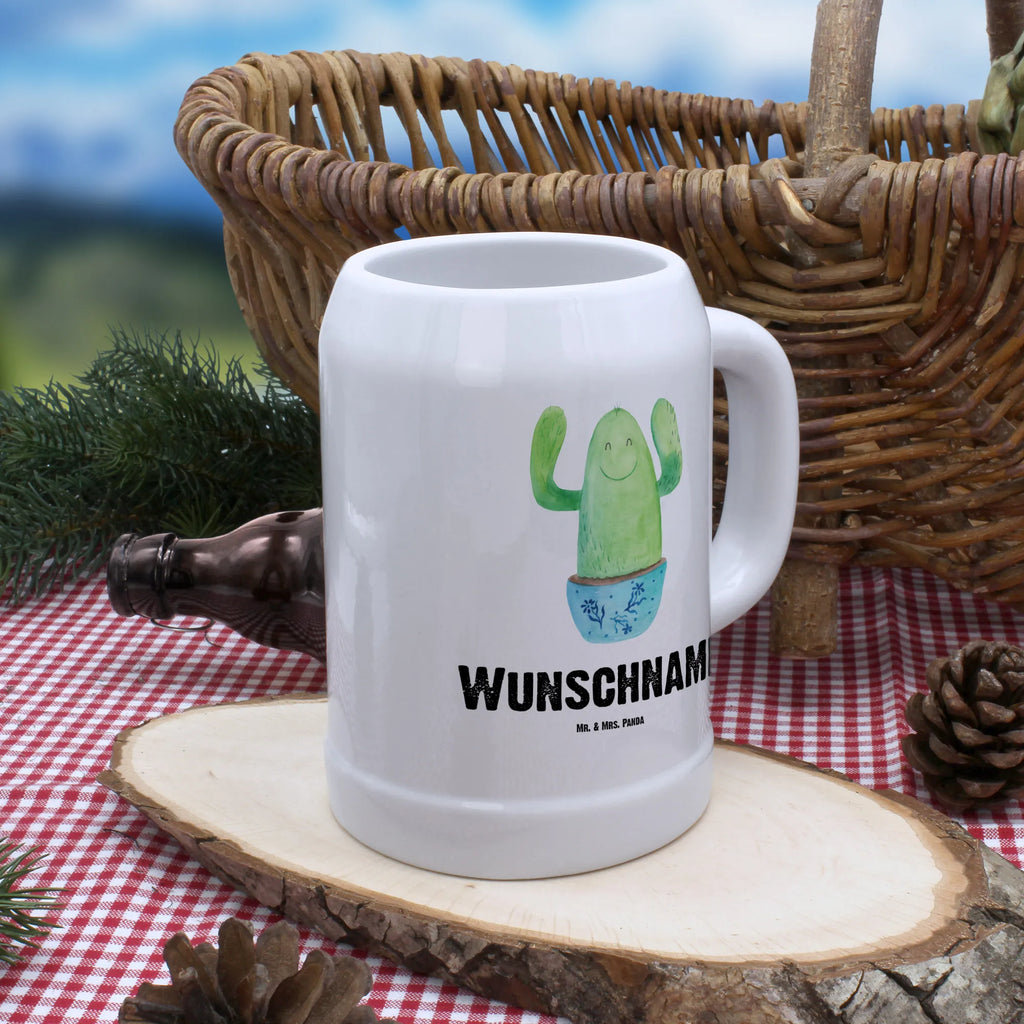 Personalisierter Bierkrug Kaktus Happy Bierkrug mit Namen, Bierkrug personalisieren, Bierglas mit Namen, Personalisierung, Bedrucken, Kaktus, Kakteen, Motivation, Spruch, lustig, Kindersicherung, Neustart, Büro, Büroalltag, Kollege, Kollegin, Freundin, Mutter, Familie, Ausbildung