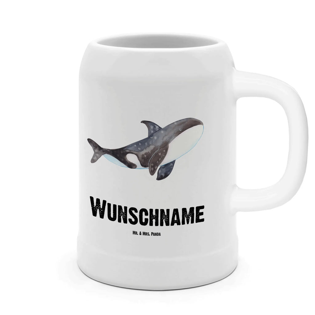 Personalisierter Bierkrug Orca Bierkrug mit Namen, Bierkrug personalisieren, Bierglas mit Namen, Personalisierung, Bedrucken, Meerestiere, Meer, Urlaub, Orca, Orcas, Killerwal, Wal, Möglichkeiten, Büro, Arbeit, Motivation, Selbstliebe, Neustart, Startup