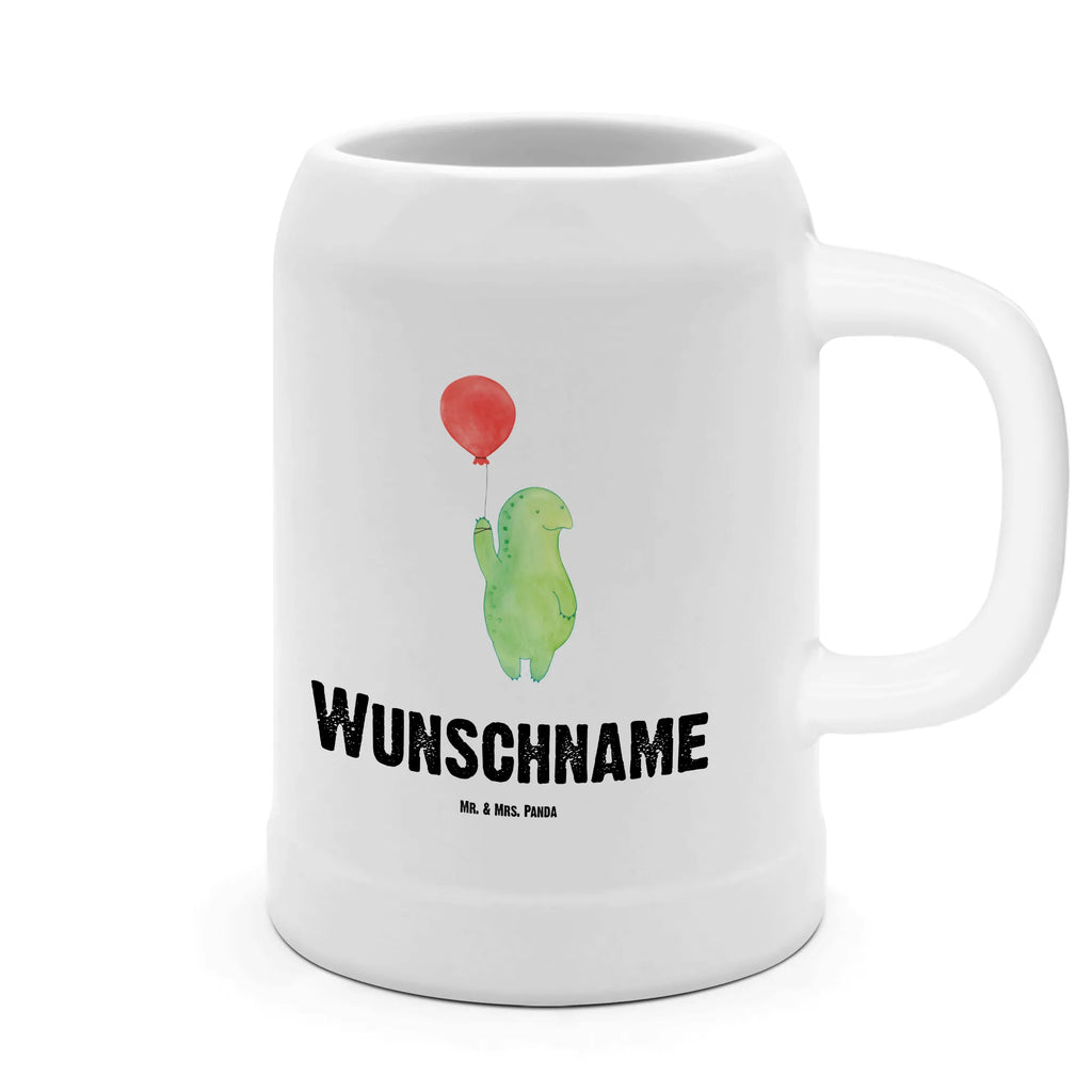 Personalisierter Bierkrug Schildkröte Luftballon Bierkrug mit Namen, Bierkrug personalisieren, Bierglas mit Namen, Personalisierung, Bedrucken, Schildkröte, Schildkröten, Mutausbruch, Motivation, Motivationsspruch