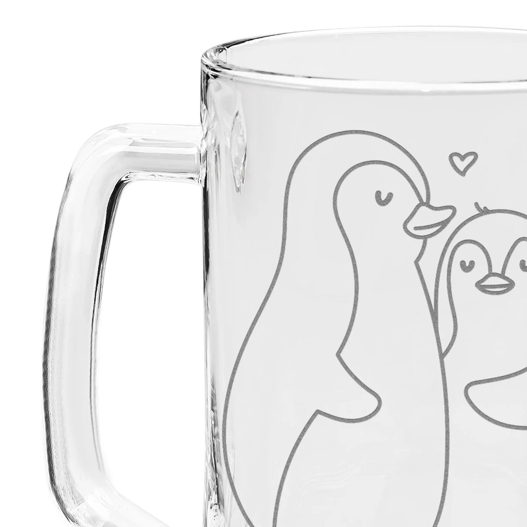 Gravur Bierkrug Pinguin umarmen Bierkrug, Bier Krug, Bierkrug Glas, Vatertag, Pinguin, Liebe, Liebespaar, Liebesbeweis, Liebesgeschenk, Verlobung, Jahrestag, Hochzeitstag, Hochzeit, Hochzeitsgeschenk