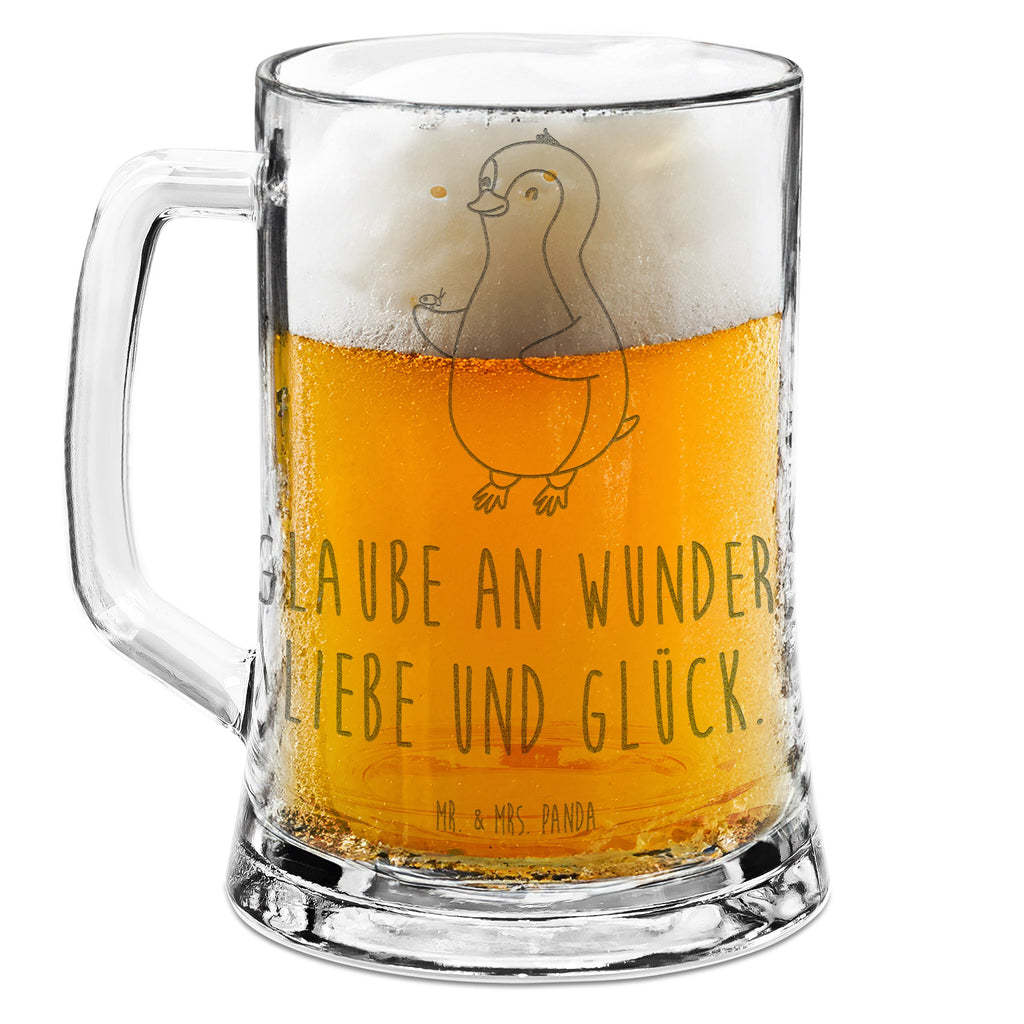 Gravur Bierkrug Pinguin Marienkäfer Bierkrug, Bier Krug, Bierkrug Glas, Vatertag, Pinguin, Pinguine, Marienkäfer, Liebe, Wunder, Glück, Freude, Lebensfreude